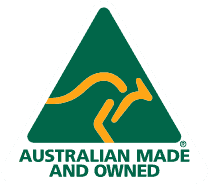 Australian Made and Owned logo
