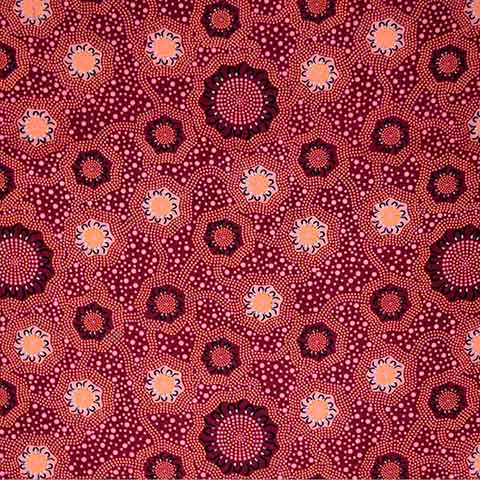 Caming Ground Magenta beeswax wrap print by Charlie Egan