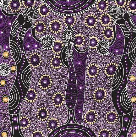Dancing Spirit beeswax wrap print by Colleen Wallace