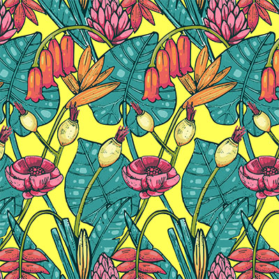Jungle beeswax wrap print by Katherine Gailer