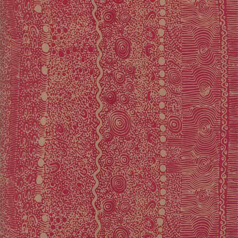 My Country Utopia Pink beeswax wrap print by Steve Pitjara