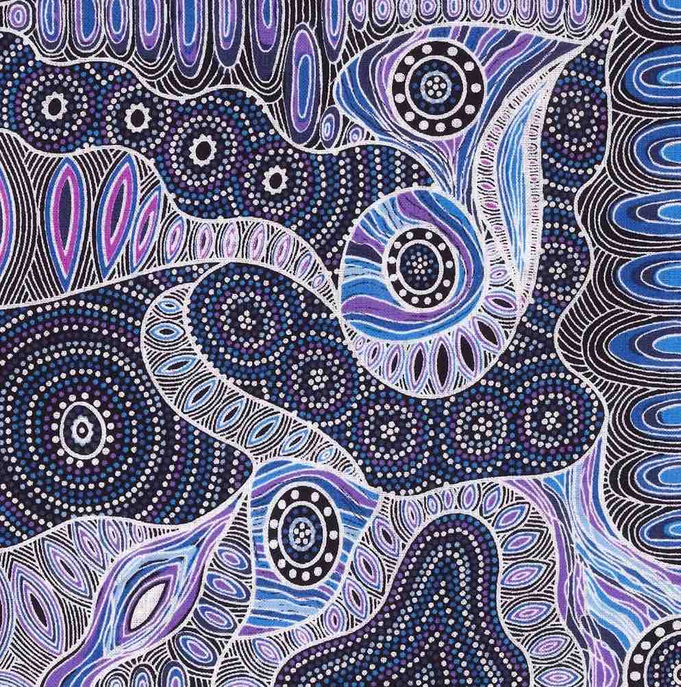 Regeneration Purple beeswax wrap print by Heather Kennedy
