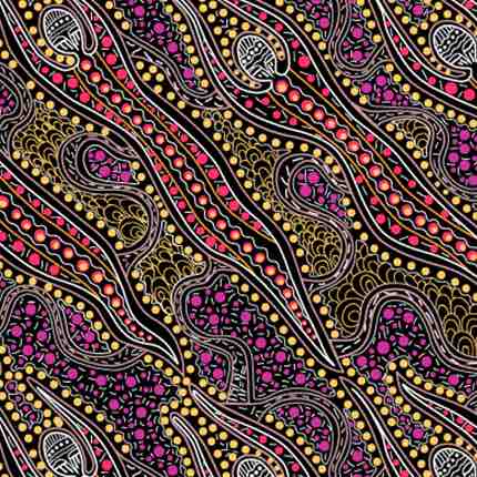 Spirit Dreaming beeswax wrap print by Anette Doolan