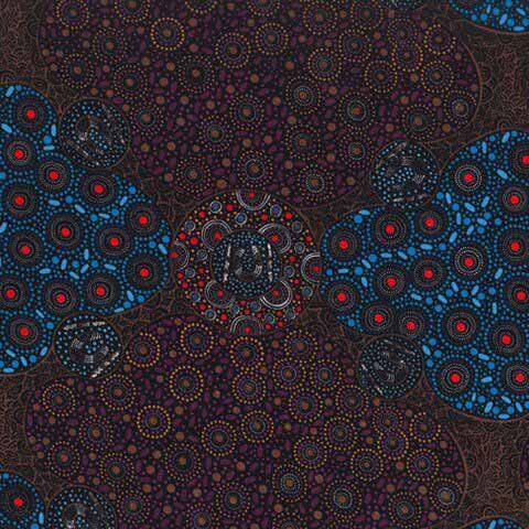 Women Collecting Water Purple beeswax wrap print by Christine Doolan